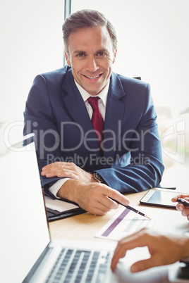 Businessman in conference room