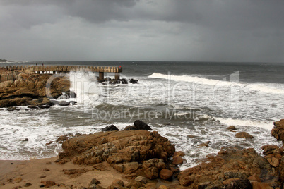 Stormy Weather at Concrete Jetty