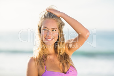 Portrait of woman on the beach Portrait of woman on the beach