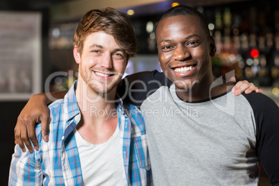 Portrait of smiling friends together