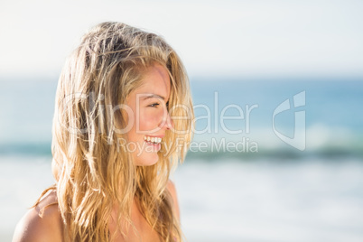 Portrait of woman on the beach