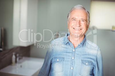 Portrait of smiling senior man