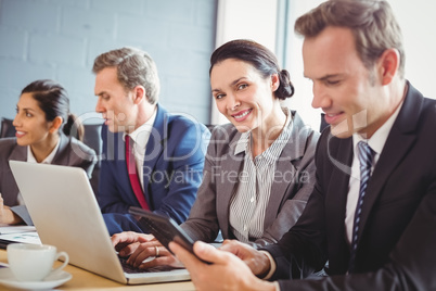 Businesspeople in conference room