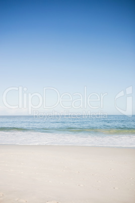 View of water edge of the beach