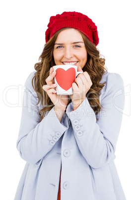 Young woman having cup of coffee