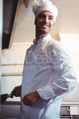 Chef holding his stove