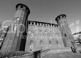 Palazzo Madama in Turin in black_and_white