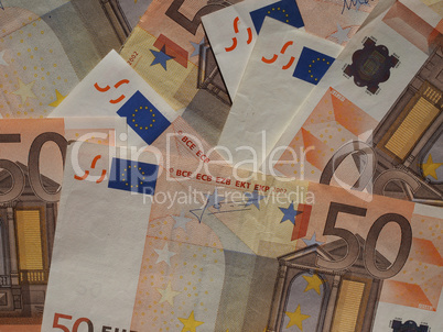 Fifty Euro notes