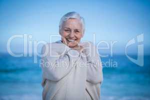 Senior woman smiling at the camera