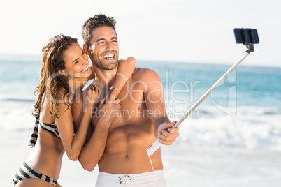 Couple taking a selfie