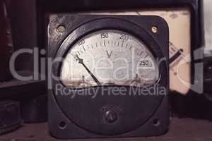 Old big voltmeter