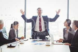 Businesspeople in conference room