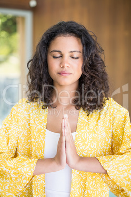 Young woman practicing yoga