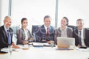 Businesspeople in conference room