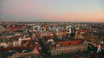 View from the Church St Elizabeth, Wroclaw, Poland