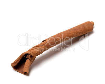 Cinnamon stick isolated on white