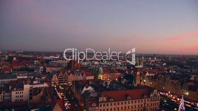 View from the Church St Elizabeth, Wroclaw, Poland