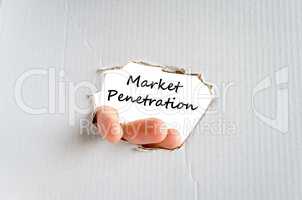 Market penetration text concept