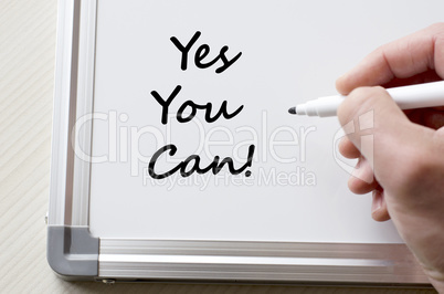 Yes you can written on whiteboard