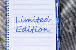 Limited edition write on notebook