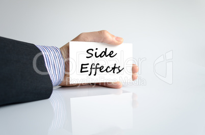 Side effects text concept