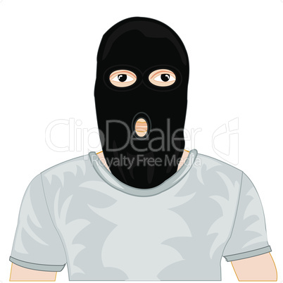 robber in mask.eps