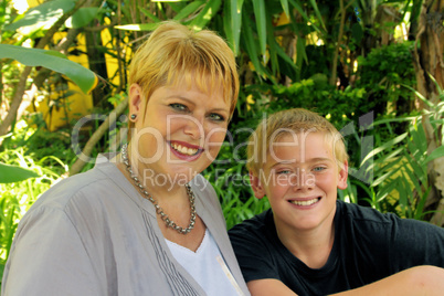 Mother and Son Portrait