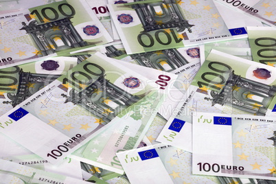 europe euros banknote of hundreds