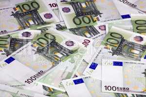 europe euros banknote of hundreds