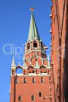 Kremlin tower on sky background