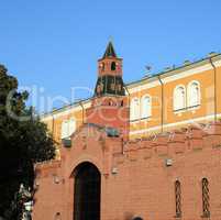 Kremlin tower on sky background