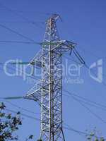 transmission equipment on blue sky