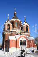 church in the winter daytime