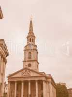 St Martin church London vintage