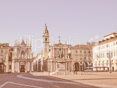 Piazza San Carlo, Turin vintage