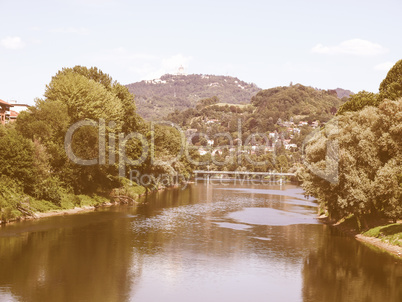 River Po, Turin vintage