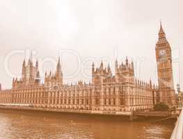 Houses of Parliament vintage