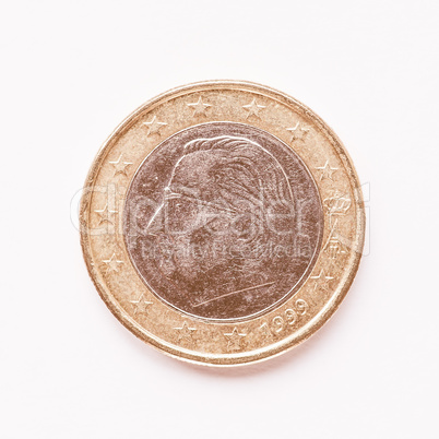Belgian 1 Euro coin vintage