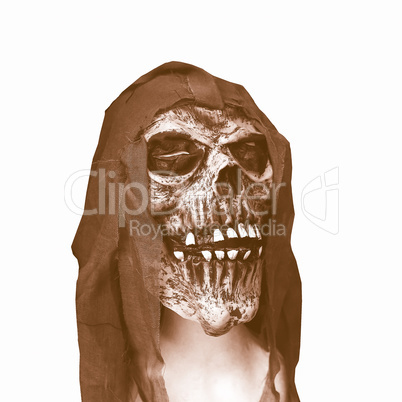 Halloween skull vintage