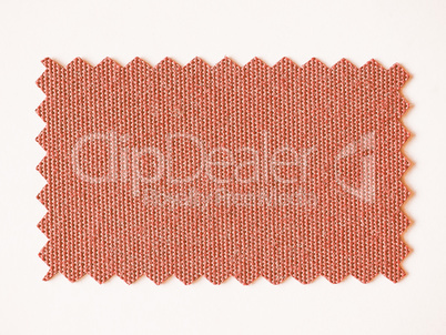 Red fabric sample vintage