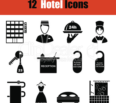 Set of hotel icons