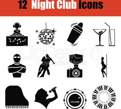 Set of Night club icons