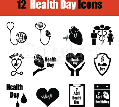 Set of Health day icons