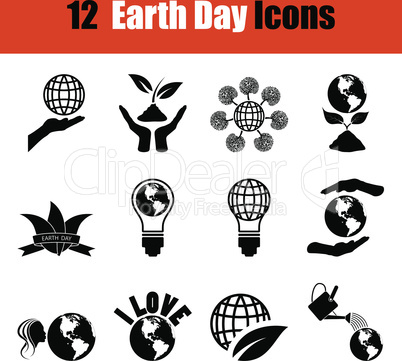 Set of Earth day icons