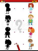 preschool shadow activity with kids