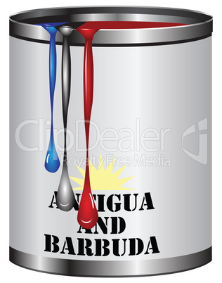 Paint match color of flag Antigua and Barbuda