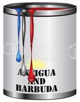 Paint match color of flag Antigua and Barbuda