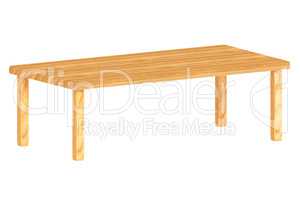 Solid wood table