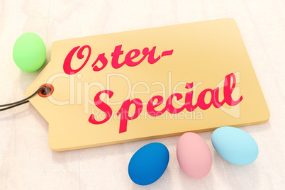 Easter eggs with sign, Easter Special