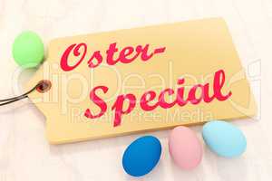 Easter eggs with sign, Easter Special